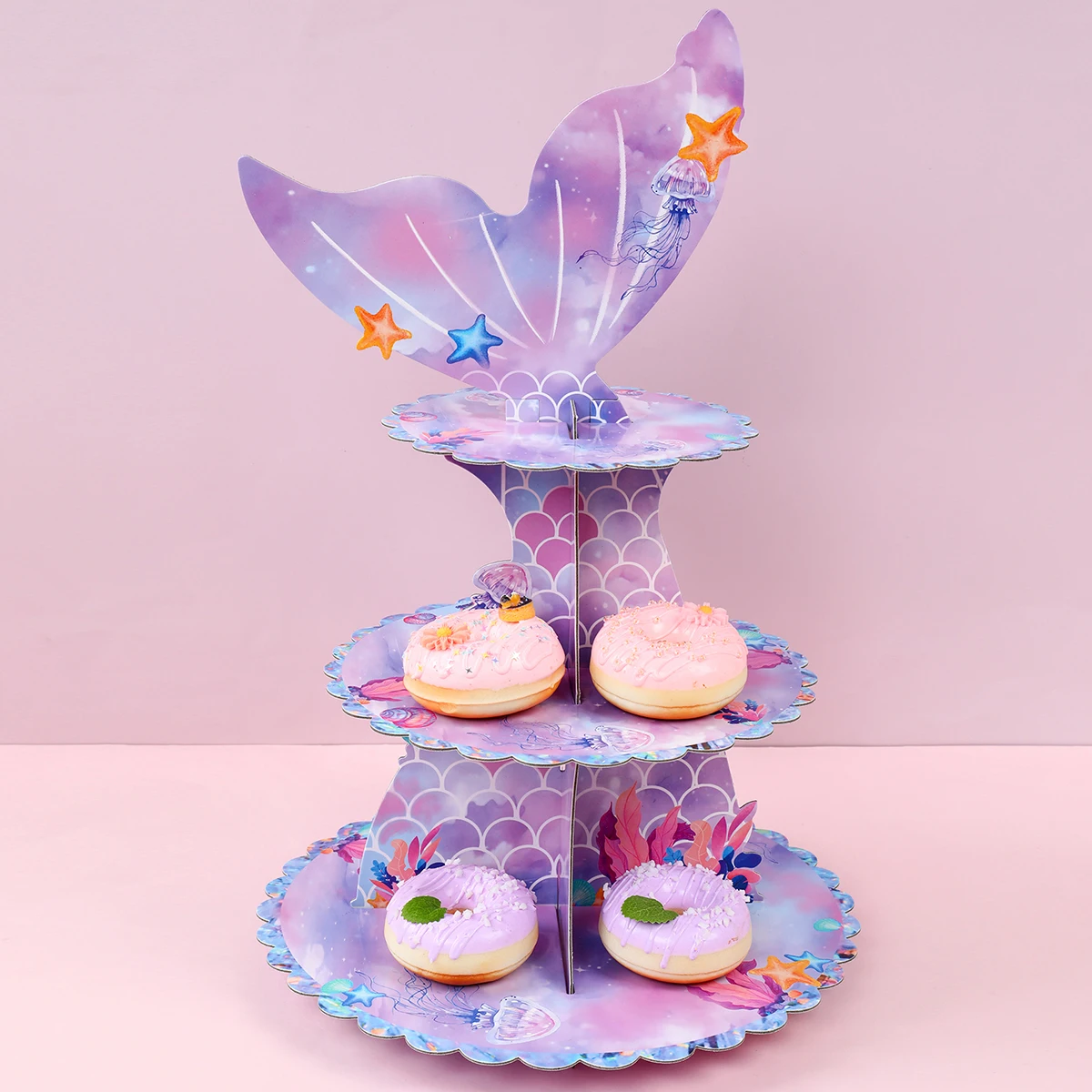 Mermaid Tail Cupcake Stand Under The Sea Little Mermaid Birthday Party Decor Birrhday Party Decor Kids Girls Party Supplies