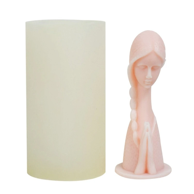 

Prayer Girl Epoxy Casting Mold Silicone Cake Fondant Mold DIY Aromatherapys Dropship