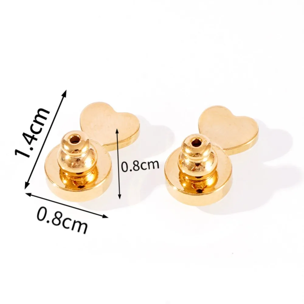 5/10Pcs Silicone Heart Love Earring Adjustable Earring Backs Ear Studs Stopper Earnuts DIY Jewelry Making Findings Accessories