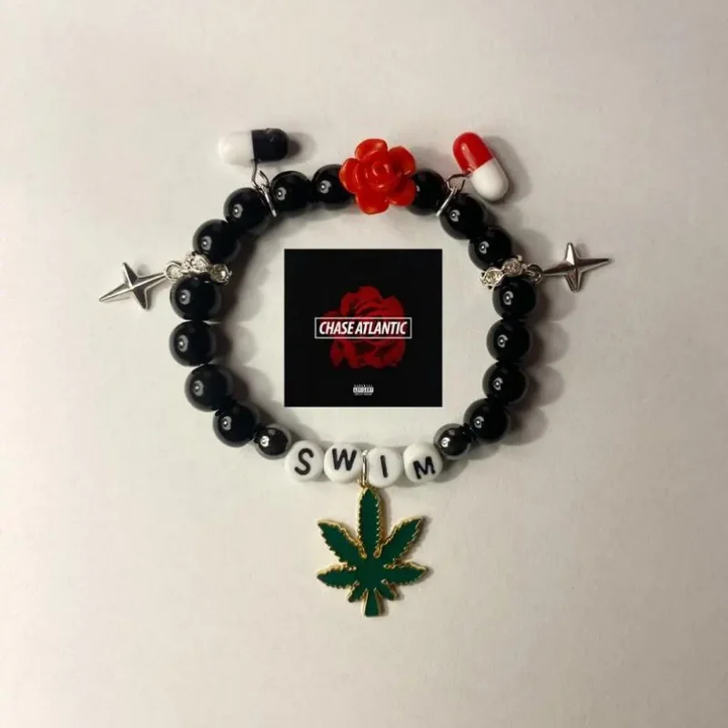 Pursuit hecho a mano de inspiración atlántica, pulsera con dijes exquisitos, adorno gótico y2k, regalo de The Weeknd Blackbear, concierto