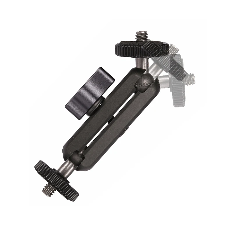 for Camera Monitor, LED Light, Microphone, Tripod ,for DSLR,1/4 Inch Screw, Mini Magic Arm with Two 360° Rotating Ball Heads