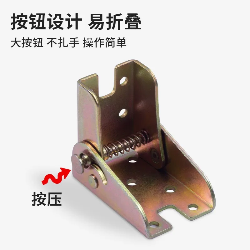 Thick Folding Hinge 90° Self-lock Design, Furniture Hinge for Leg Support Connection