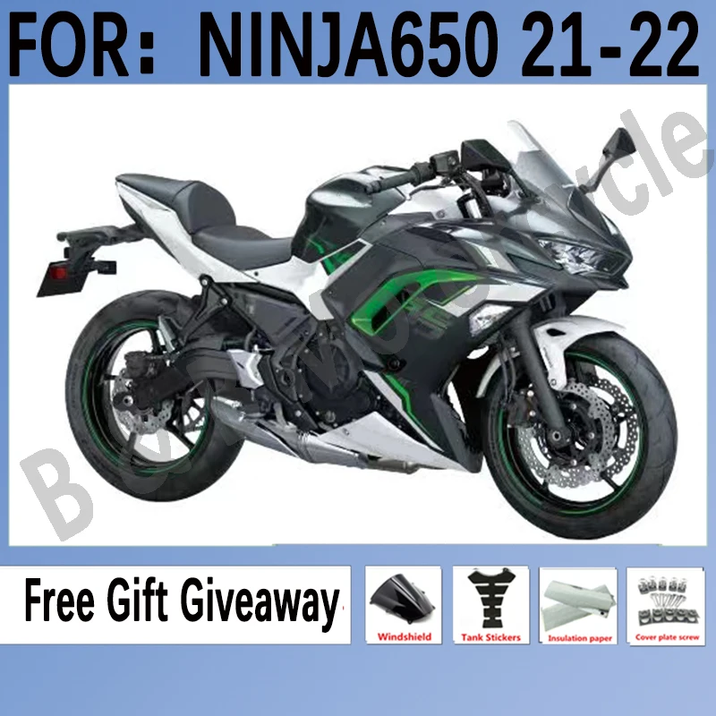 

New Fairing for KAWASAKI NINJA650 2021 2022 ABS Full Fairings kit fit for Ninja 650 2021 2022 Kawasaki fairings Kits Set Black