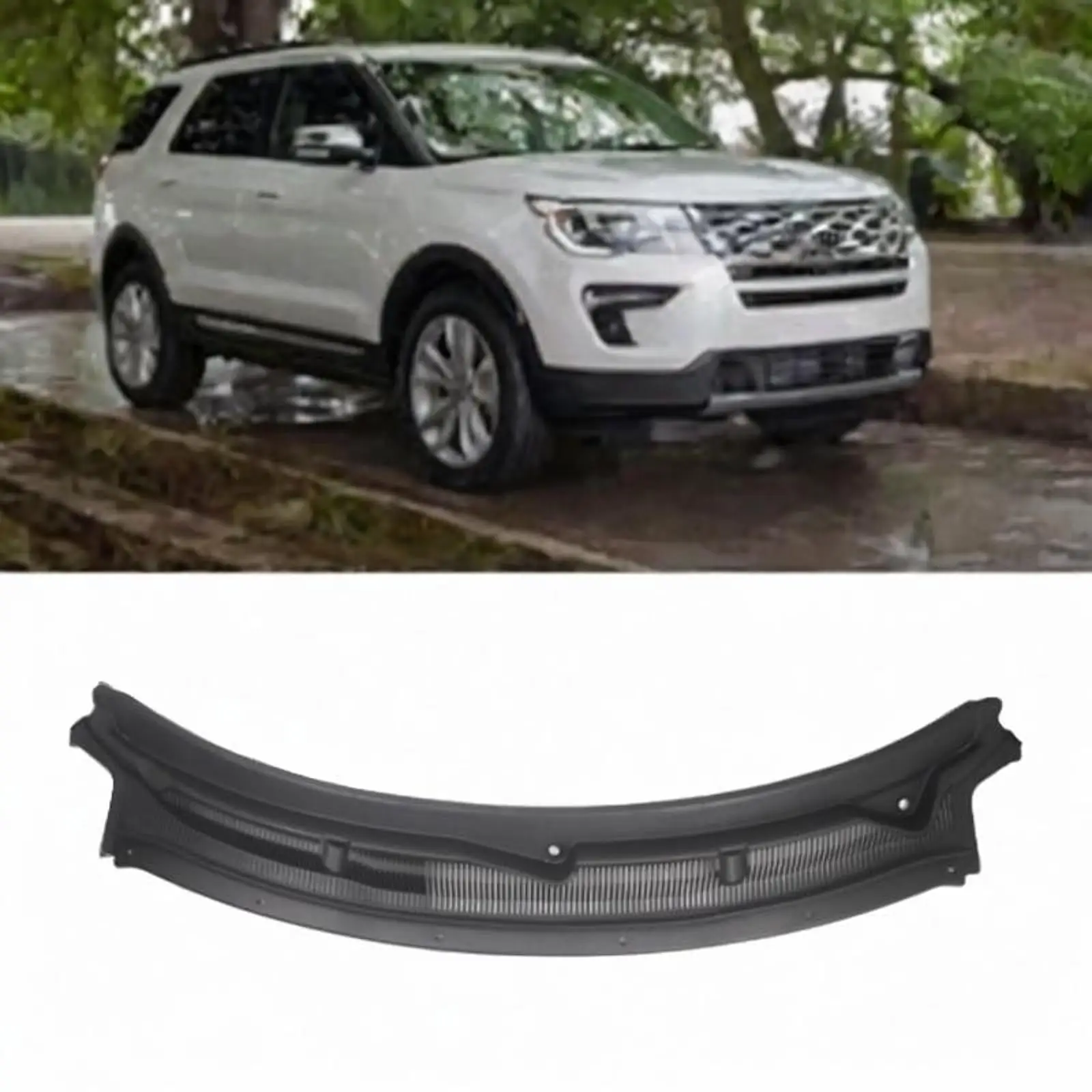 Windshield Cowl Grille Top Panel BB5Z78022A68AA High Performance Wear Resistant Sturdy Replace Parts for Ford Explorer Base