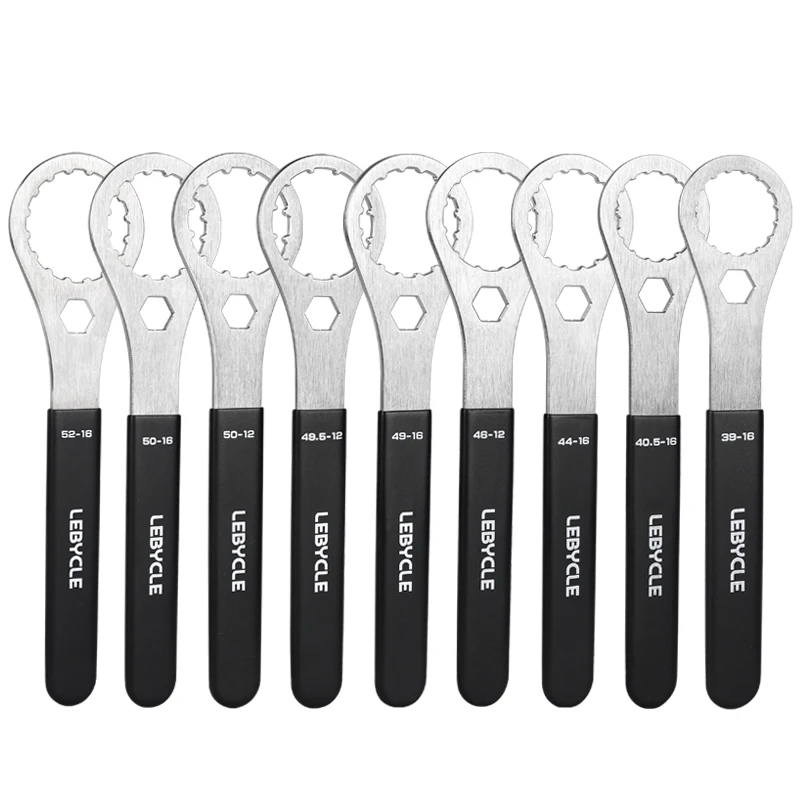 LEBYCLE MTB Road Bicycle Bottom Bracket Wrench Stainless Steel Bike Bottom Diameter 39/40.5/44/46/49.5MM BB Removal Tool Wrench