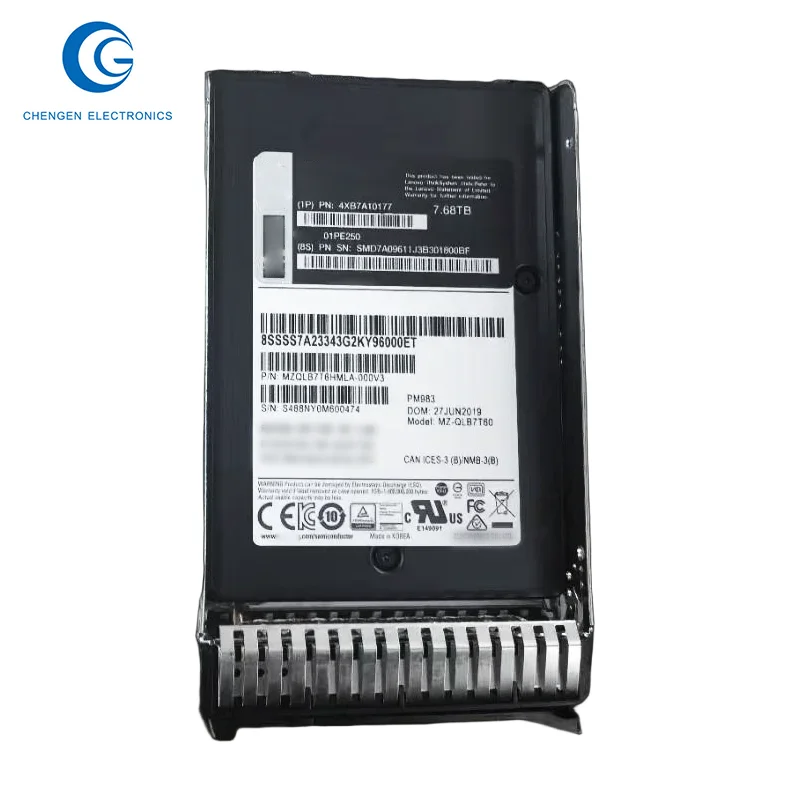 Hot Sale 4Xb7A10177 7.68Tb Pci Express 3.0 X4 Nvme Hot Swap U.2 2.5-Inch Internal Solid State Drive Server Ssd