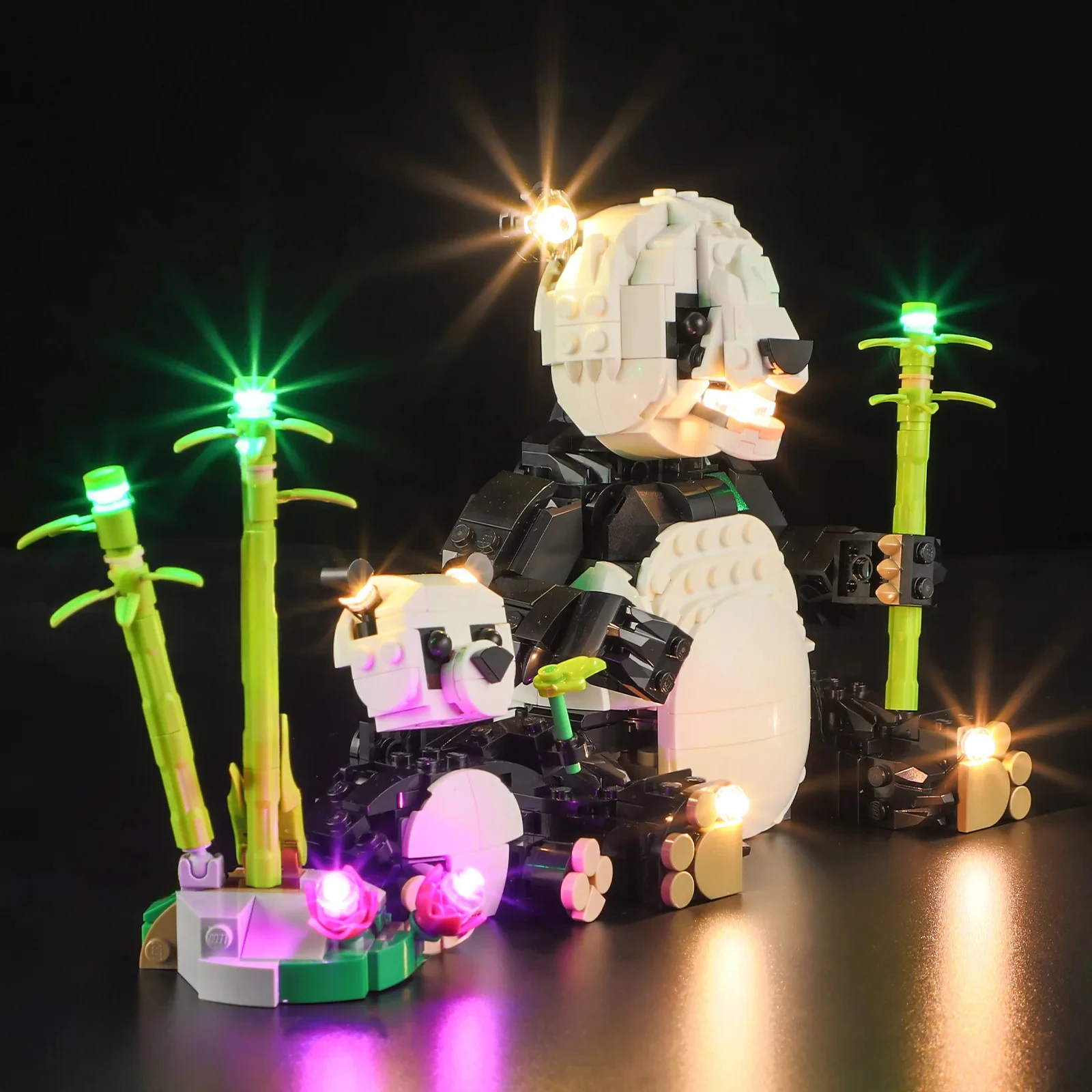 RC DIY LED-lichtset voor LEGO 31165 Panda (alleen LED-licht, zonder blokkenmodel)