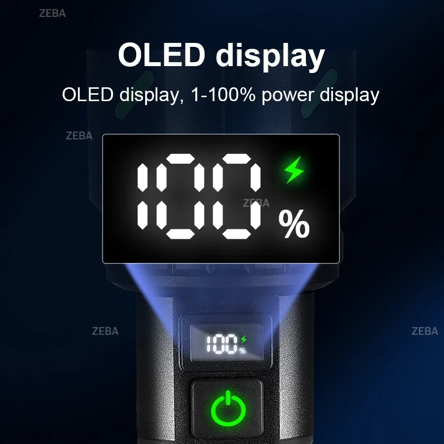 

2026 NEW Strong Light Flashlights 85000000LM Rechargeable Torch Light Long Range 5000M Portable Lamp Can Ignite Outdoor Lantern