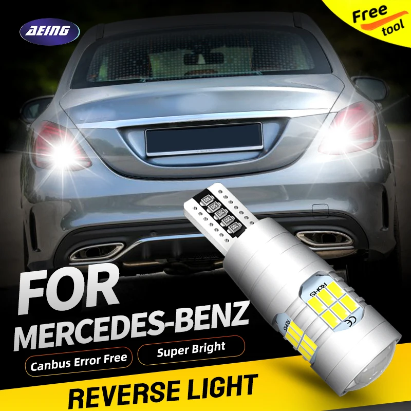 2×W16W LED Reverse Light Blubs No Error For Mercedes-Benz W205 S204 S205 C-Class C117 X117 CLA C218 X218 CLS 180/200/220/300/320