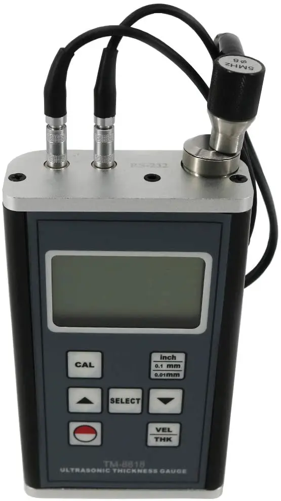 LANDTEK New TM8818 Ultrasonic Thickness Gauge Meter Measuring Range 0.75~400mm TM-8818 Digital Thickness Tester