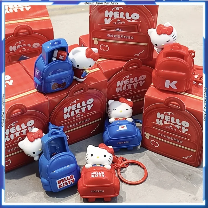 

Kitty Wonderful Backpack Series Blind Box Peripherals Doll Pendant Mini Storage Box Decoration Trendy Mystery Bag Toy Girls Gift