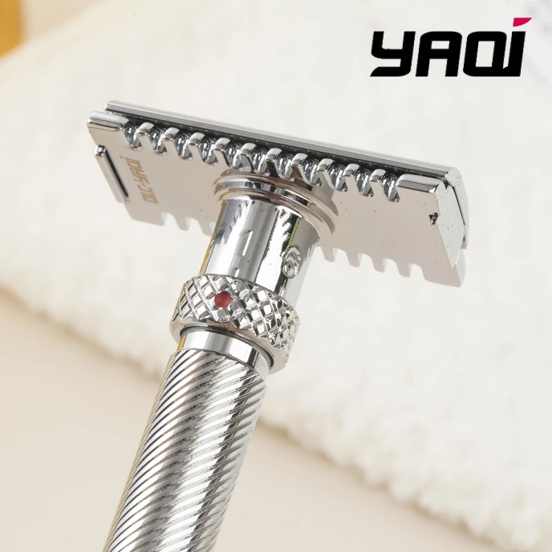 Yaqi Beard Shave ajustable THE FINAL CUT OC Color cromado maquinilla de afeitar de seguridad para hombre