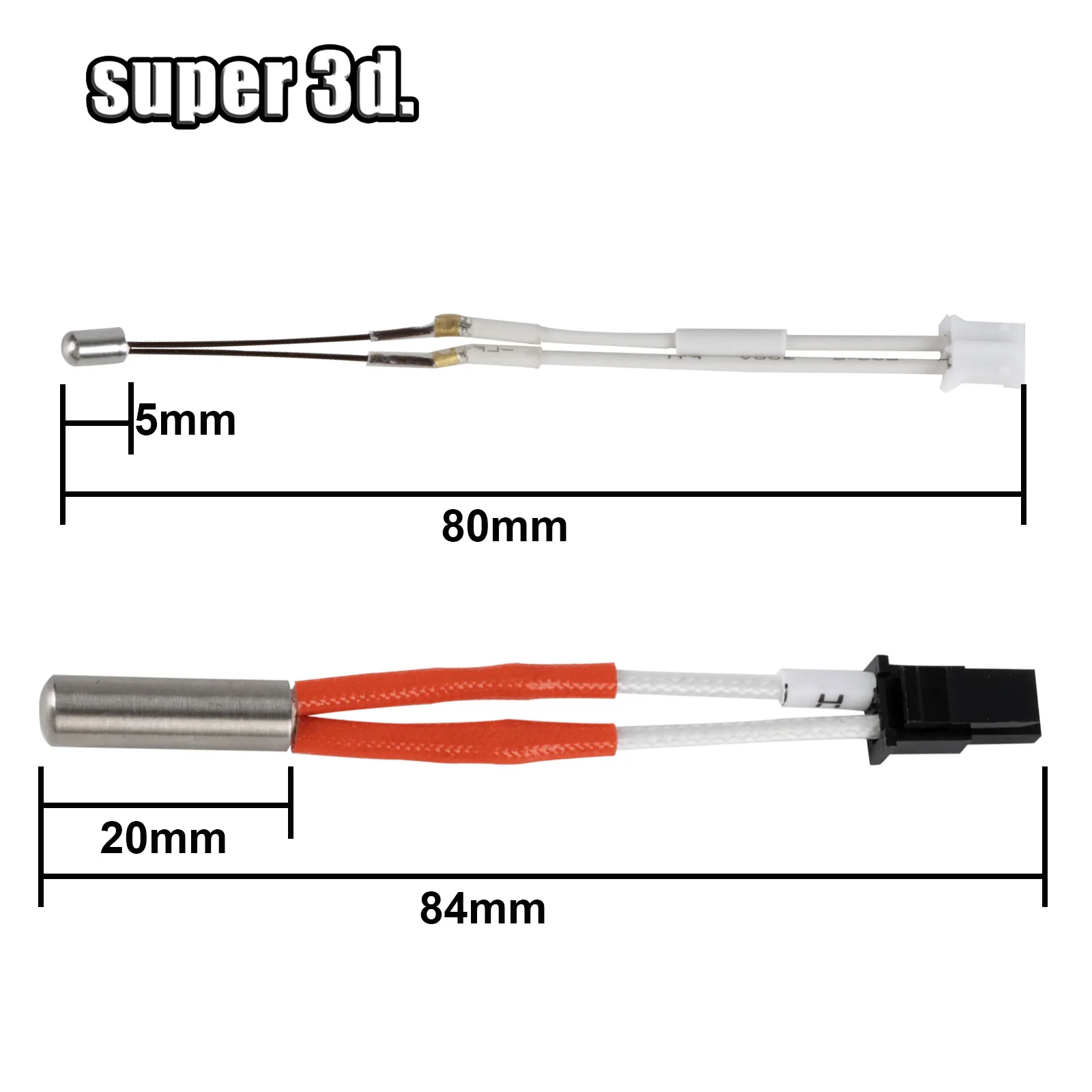 Kobra 2 Anycubic 3D 프린터 부품, Kobra2 Plus 고온 NTC 서미스터 및 핫엔드 히터 가열 로드, 24V 60W 가열 튜브