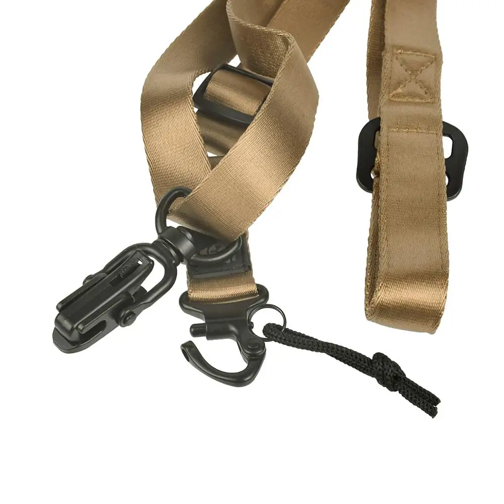 1 Pcs Double Point Adjustable Gun Sling Strap Multi-Mission Rifle Slings Mount Set Suitable MS2 Ruger AR15 M4 M16 HK416