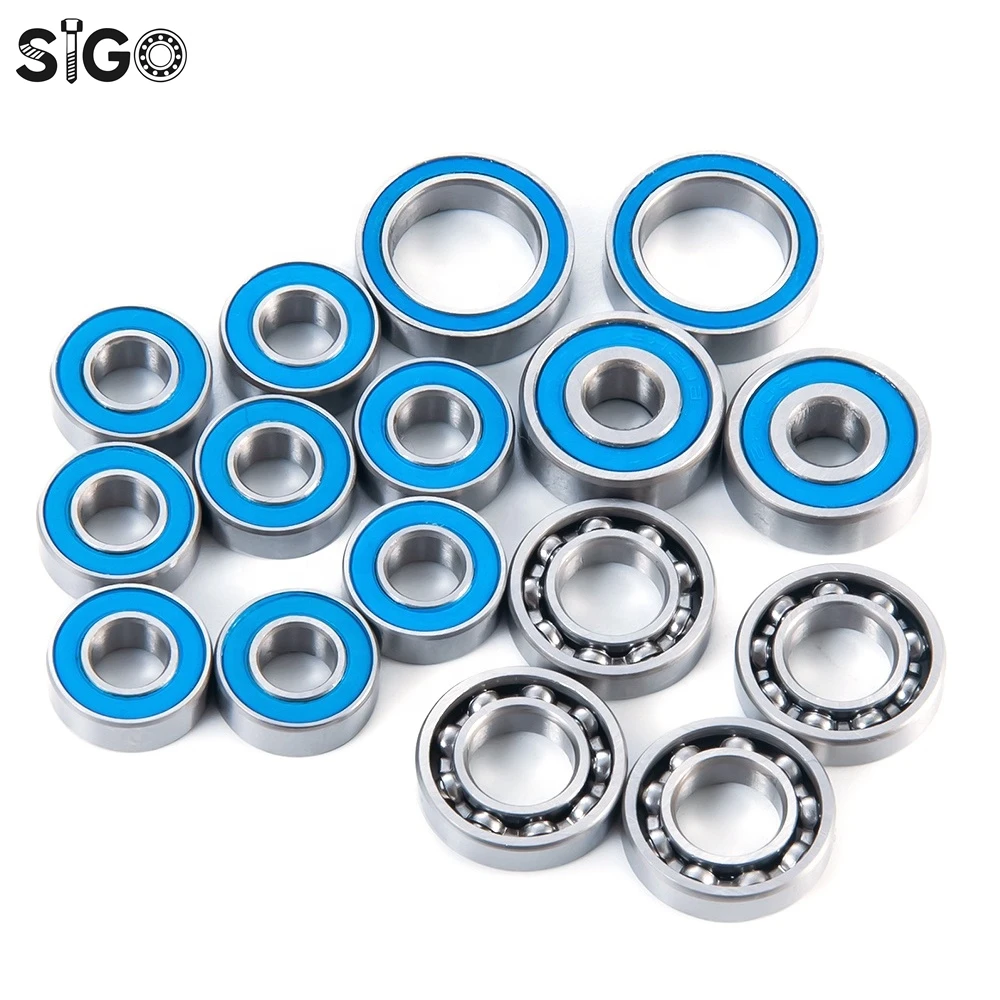 16pcs Blue Metal Bearing Kit for Axial SCX10.2 & Ar44 Axles 1/10 RC Car Parts for SCX10 II