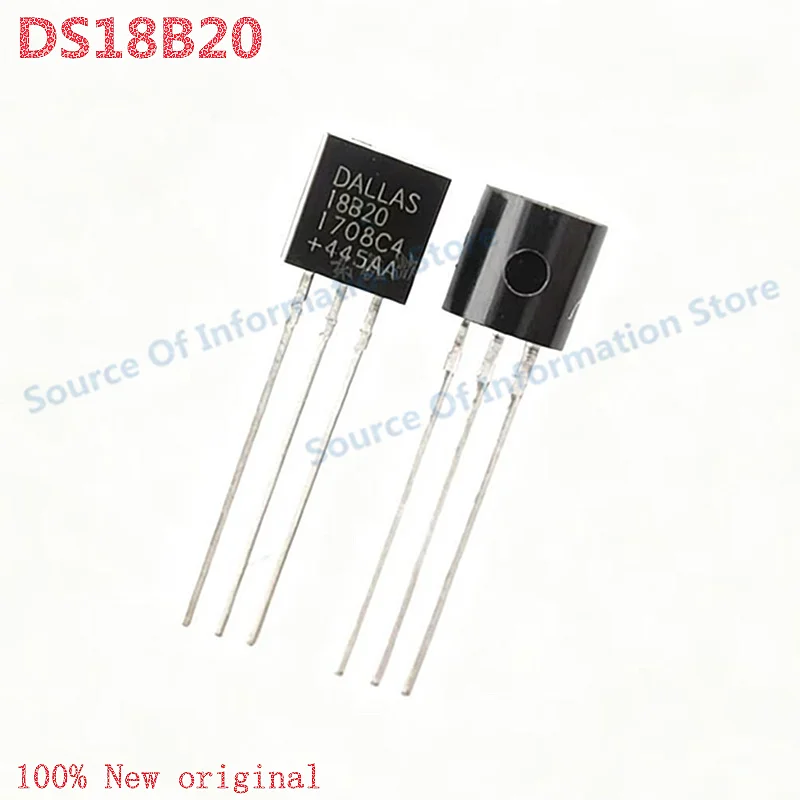 

10Pcs DS18B20 TO-92 Package Digital Temperature Sensor IC 1-Wire Thermometer Chip for Industrial & Home Temperature Detection