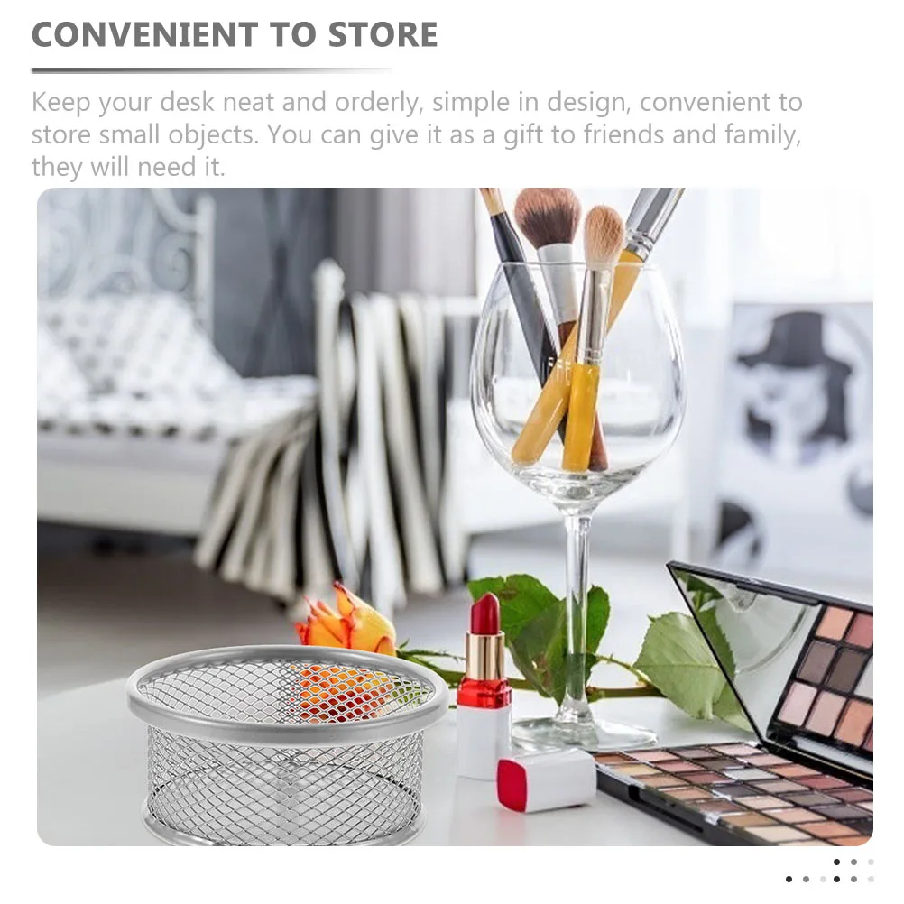 

Metal Office Holder Large Capacity Desk Mesh ganizer For Paper Clips Thumbtacks Storage Study Item Containers Basket