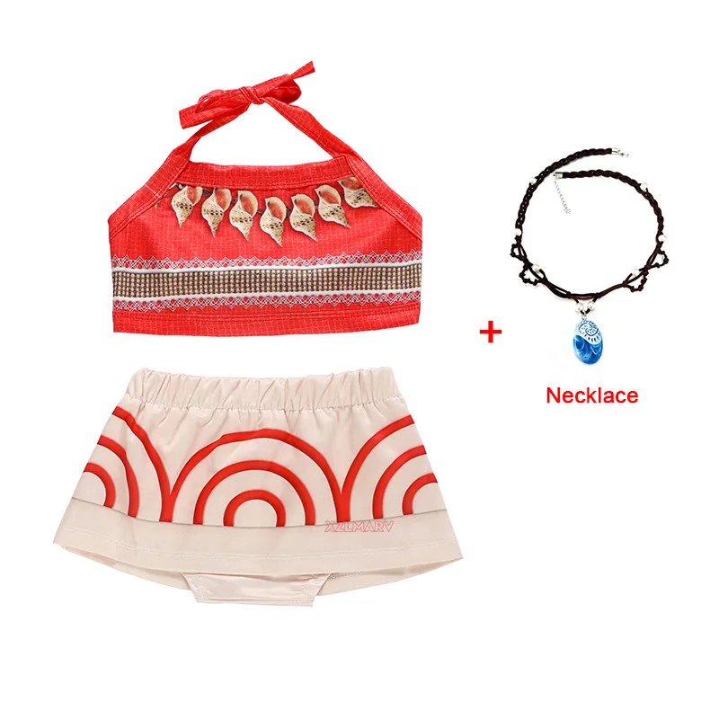 Vestido de Cosplay de Moana para niña, disfraz de película de Anime, regalos de Halloween