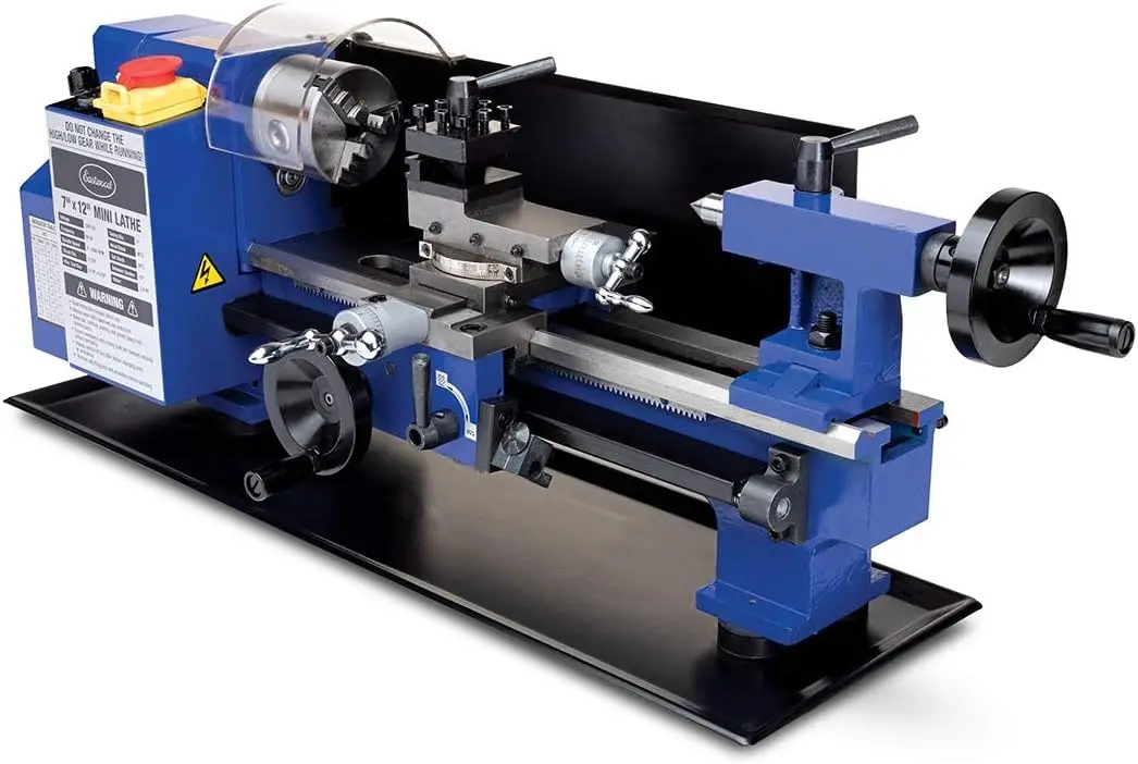 Benchtop Metal Lathe 7 inch x 12 inch Mini Metal Lathe Variable Speed 0-2500 RPM Mini Lathe with 3-jaw Chuck