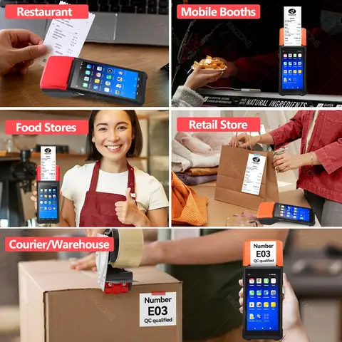 Android 11/13/14 PDA-terminal POS-maskin 5,0 12 best sales POS-terminalmaskin - №1