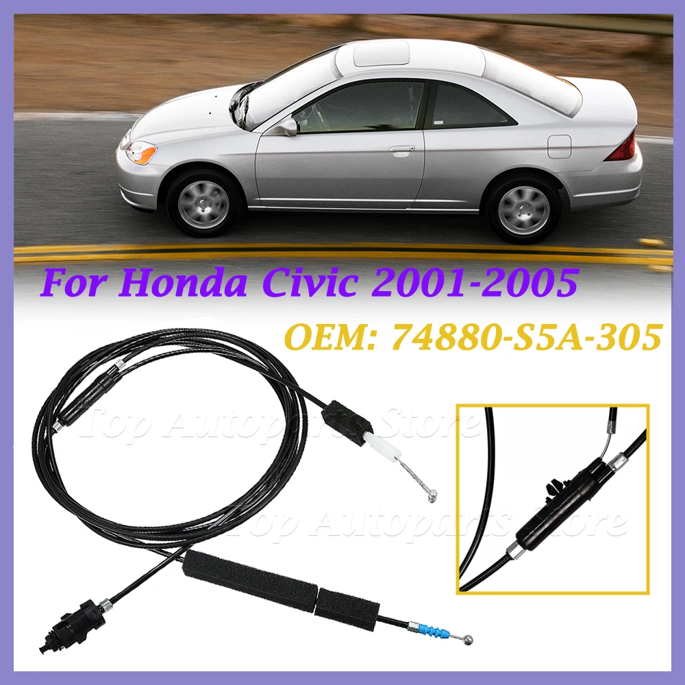 

Новый 74880-S5A-305 автомобильный кабель для открывания крышки багажника, кабель для открывания крышки топливного бака для Honda Civic 2001-2005