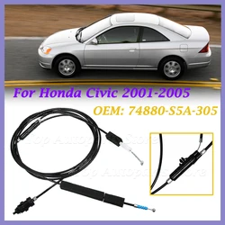 New 74880-S5A-305 Car Trunk Lid Release Cable Fuel Cap Opener Release Cablev For Honda Civic 2001-2005