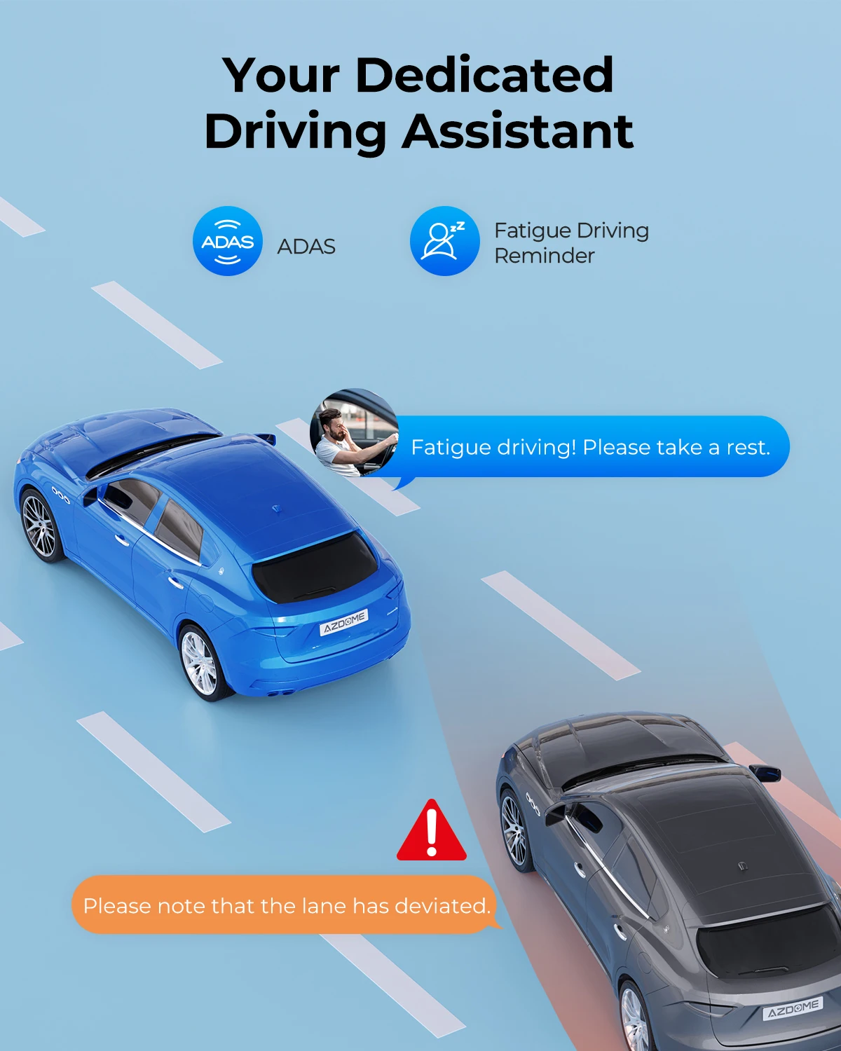 【DE Lagerhäuser】AZDOME Dashcam M17Pro 3K+1080P Front- und Heckkamera für Autos WiFi 6 ADAS Auto-DVR Sprachsteuerung 24H Parkmodus Loop-Aufnahme