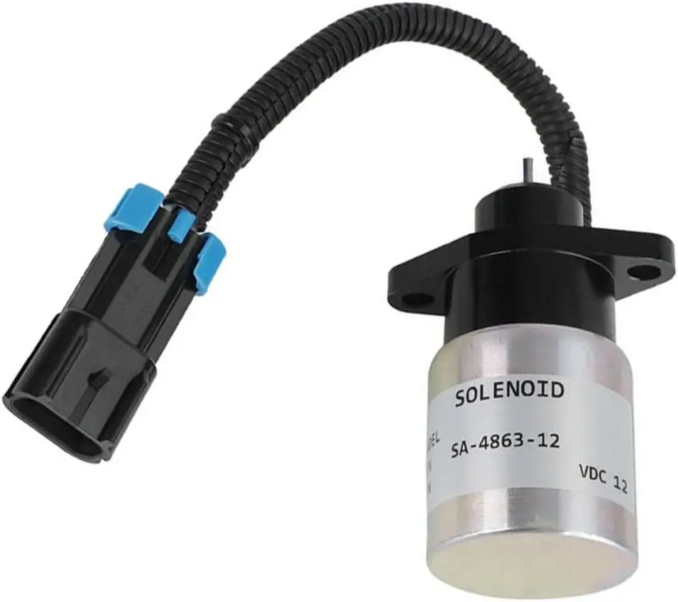 

Fuel Shutoff Solenoid 0175-12A5C9S SA-4863 12V Actuator for Kubota Engine