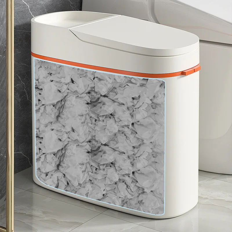 

Slit Trash Can Household Large Capacity Bathroom Kitchen 2025 New Large Toilet Special Living Room with Lid