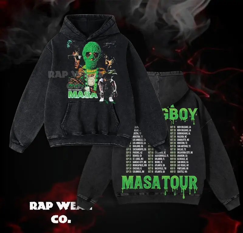 

Толстовка с капюшоном в стиле ретро YoungBoy Masa, мужские и женские пуловеры, модные удобные толстовки, дышащие винтажные топы