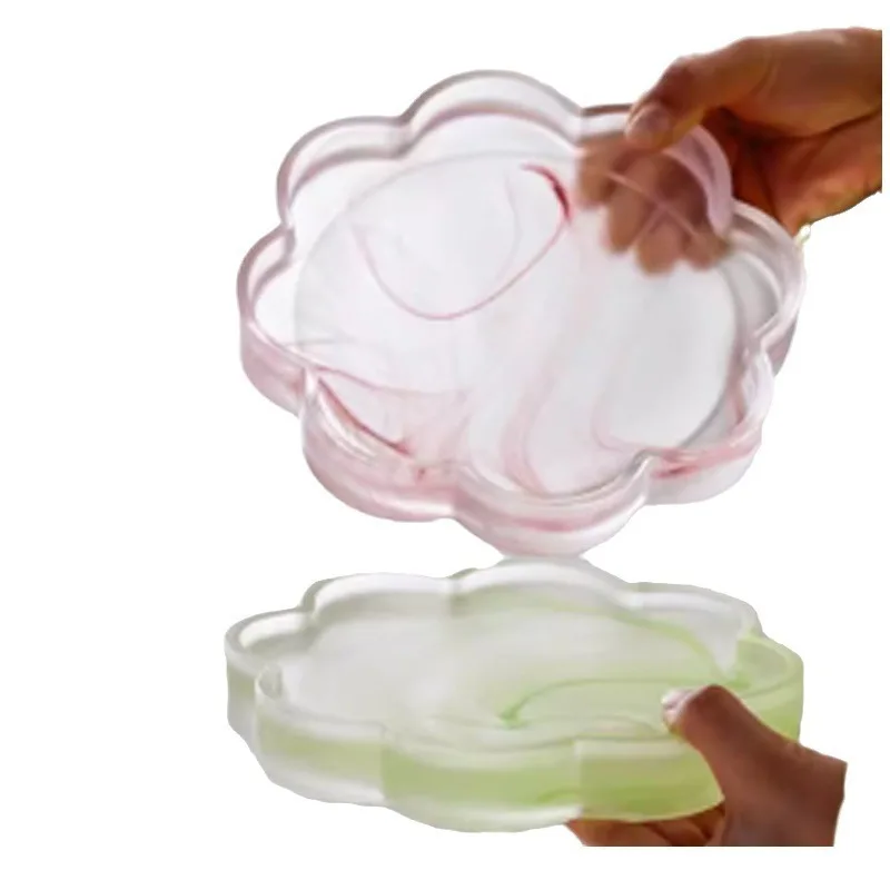 

glass pot bearing high-end pot pad zen dry brewing table tray tea bearing Japanese-style single-layer tea set accessories
