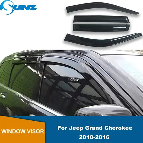 Jeep Grand Cherokee 용 사이드 윈도우 디플렉터 2010 2011 2012 2013 2014 2015 2016 도어 바이저 웨더 실드 Sun Rain Guards SUNZ Best5 Jeep Grand Cherokee 용 사이드 윈도우 디플렉터 2010 2011 2012 2013 2014 2015 2016 도어 바이저 웨더 실드 Sun Rain Guards SUNZ Best5