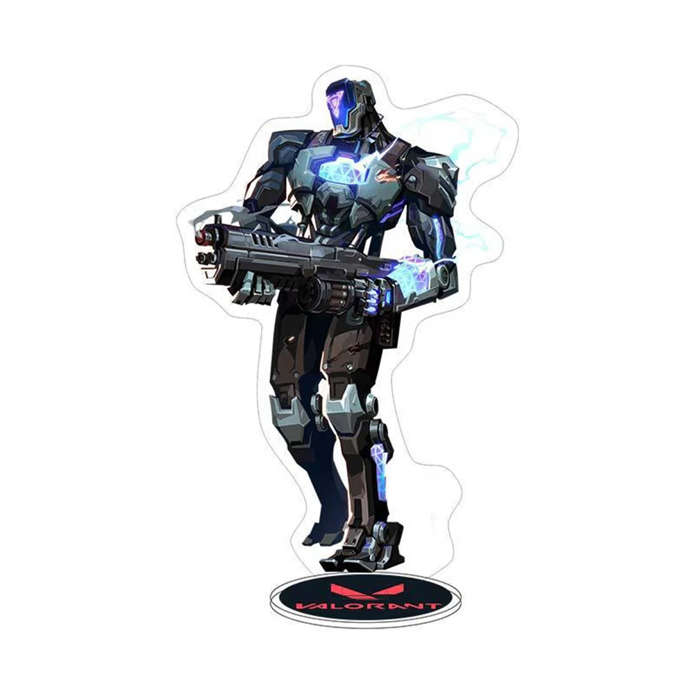 Game Valorant Figures Sage Killjoy Jett Sova Cypher Anime Cosplay Acrylic Stand Model Plate Desk Decor Standing Sign Figure Gift
