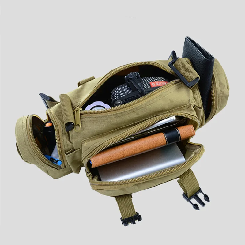 Bolso de un solo hombro para hombre, bandolera multifuncional, táctica, impermeable, para deportes al aire libre, 2024