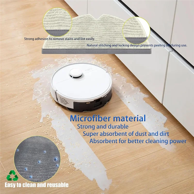 ABGH-Replacement Parts For Roborock Q7 Q7+ Q7 Max Q7 Max+ Robot Vacuum Cleaner Main Side Brush Hepa Filter Dust Bags