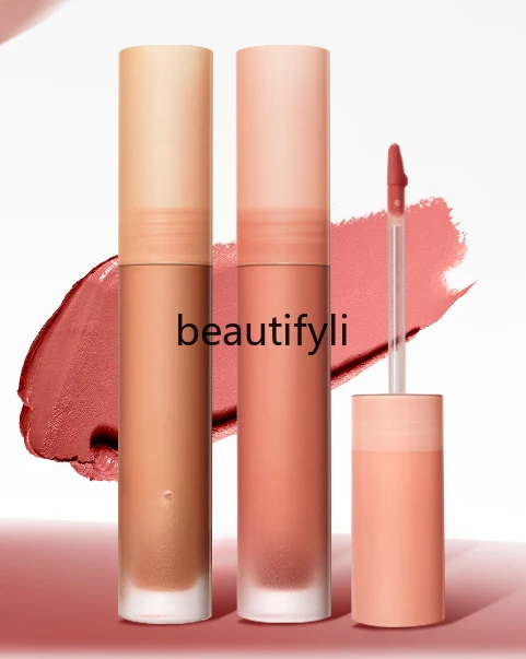 Mousse lip mud lip glaze matte velvet autumn and winter lipstick white student white moonlight lip mud