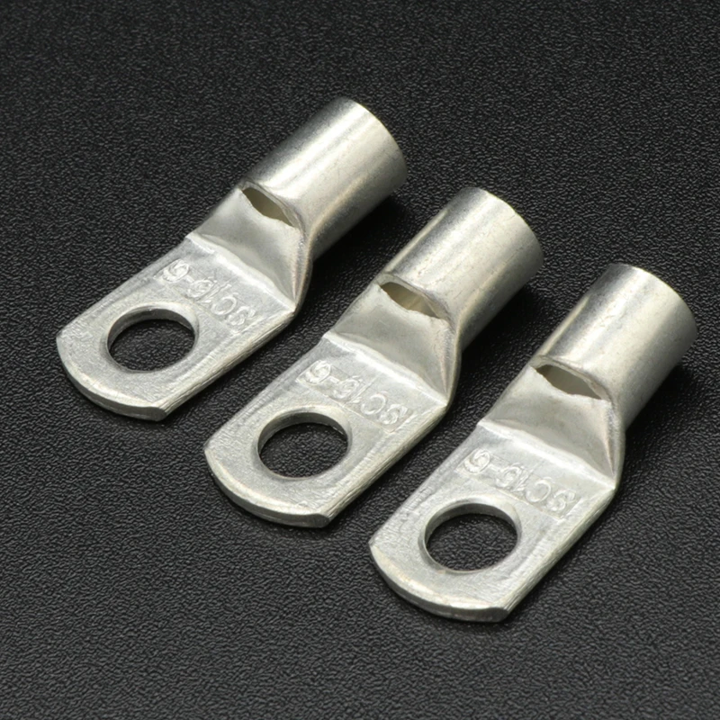 10/50Pcs High-Performance SC Type Wire Terminals - Bare Copper Battery Block Lugs - Various Hole Sizes wire connector terminals