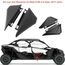 Esquerda e direita dianteiro portas inferiores painéis inserir kit, acessórios UTV, compatível com Can-Am Maverick X3, MAX R RR 2/4 porta 2017-2023