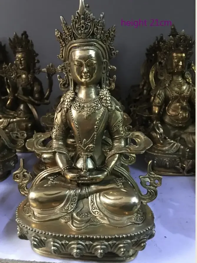 Imagem -04 - Bronze Tibetano Vajradhara Buda Estátua 8.4 h por Favor Escolha Estilo 21cm