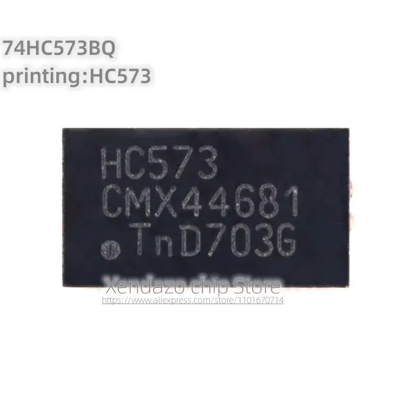 5pcs/lot 74HC573BQ printing HC573 DHVQFN-20 package Original genuine Eight channel D-type transparent latch chip