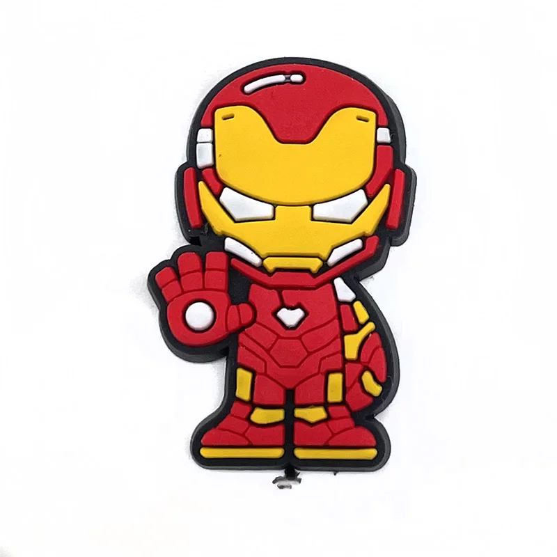 Disney 1pcs Cool Cartoon Marvel superhero PVC Cute Shoe Charms DIY Sandals Accessories Clogs Decorate Boys Kids X-mas Party Gift