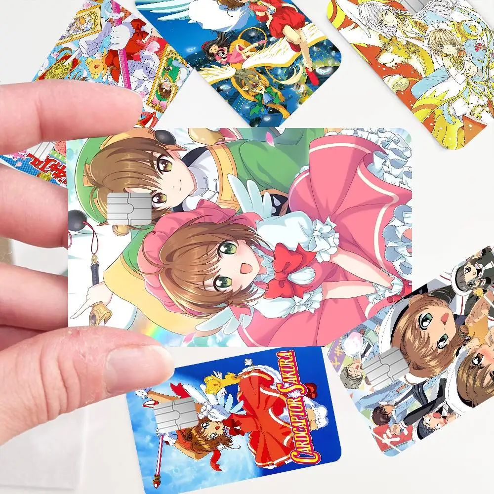 Japanischer Anime C-Cardcaptor Sakura Anime-Cartoon-Aufkleber-Folie für Kreditkarten, Debitkarten, Bankkarten und Buskarten