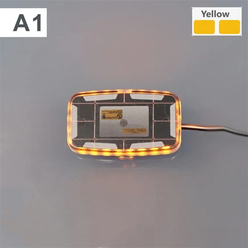 1 Set Plastic LED Police Car Dome Light for 1/14 Tamiya RC Truck Scania 770S MAN Benz 3363 Volvo Car Diy Parts