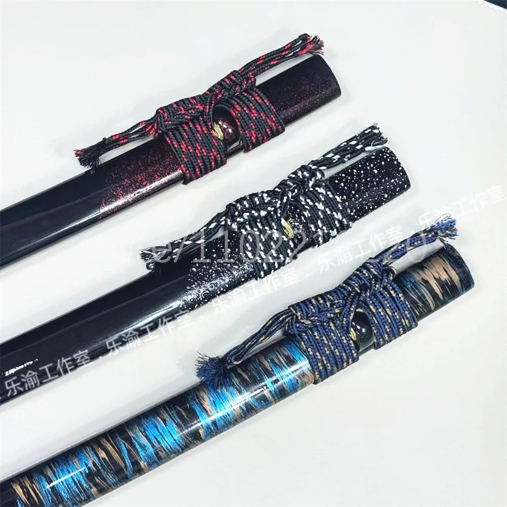 Amazing 76cm Sheath Wooden Saya Scabbard Glossy Lacquered For Japanese Sword Wakizashi Samurai Katana Brand New