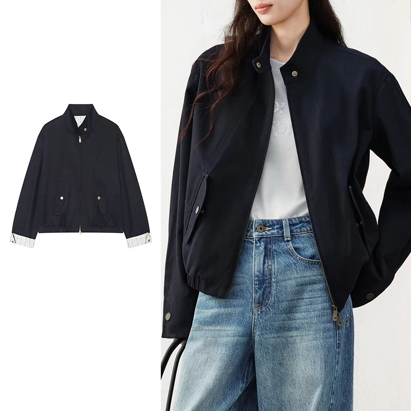 New Women's Jackets Autumn 2026 Fashion Retro Loose Elegant Autumn Warm Coats Women's Street Chic Travel Youth Jackets Blouse