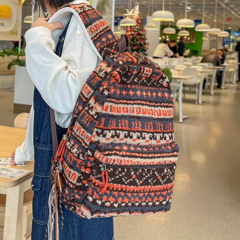inverno-de-pelucia-mochila-feminina-japones-literario-casual-estudantes-sacos-de-escola-mori-menina-mochila-de-alta-capacidade-leve-daypack