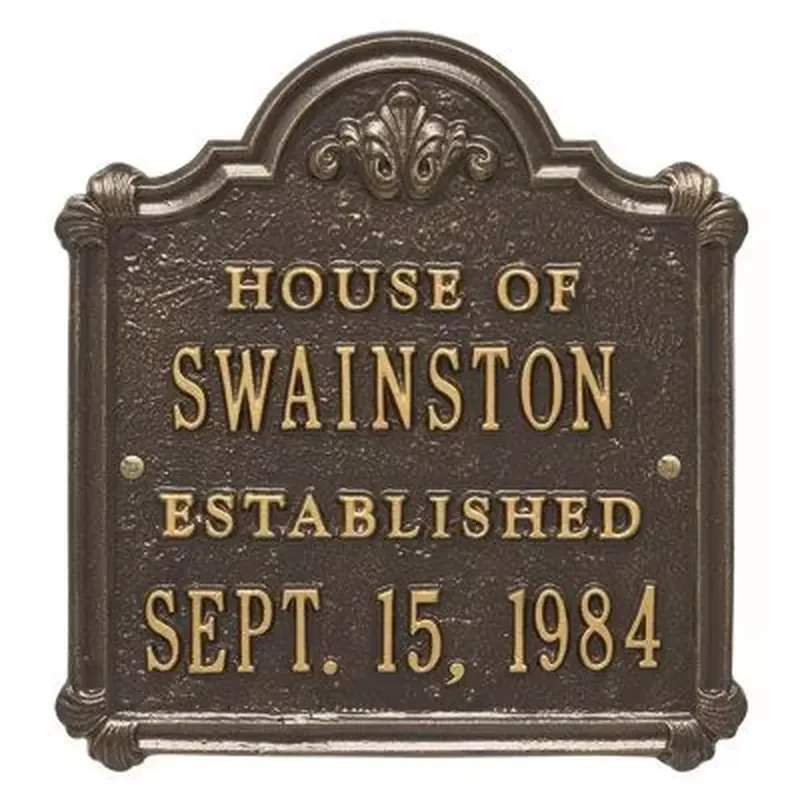 Manufacturer the Memory of Your Loved Custom Engraved Logo Brass Memorial Plaque Bronze Engraved Relief Plaque Sign