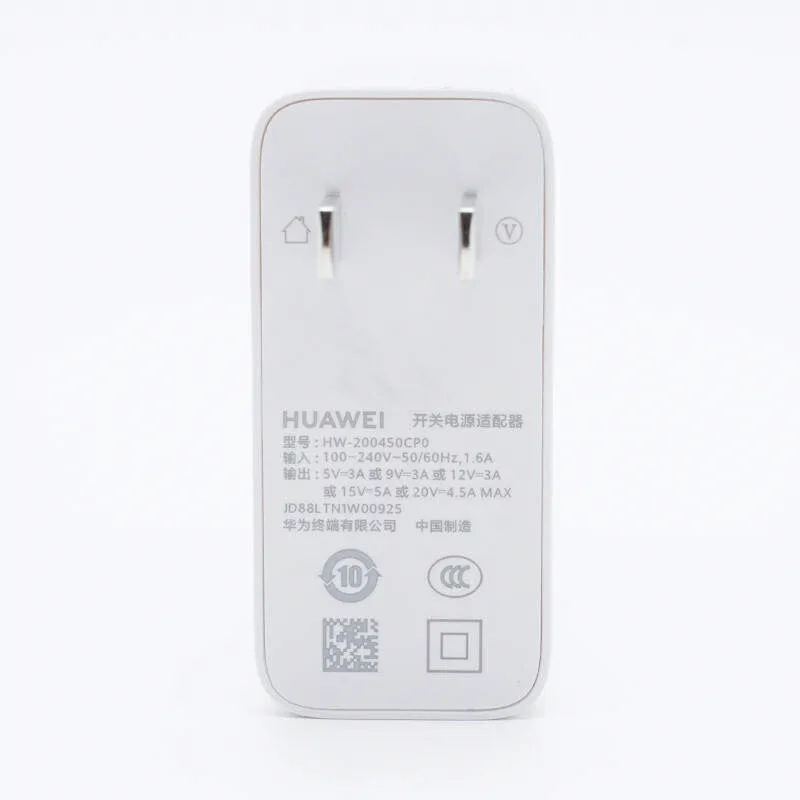 Huawei SuperCharge GaN Charger Max 90W Type-C Output With 1.8m 5A Cable QC PD Fast Charge For Huawei Laptop/Phones For MacBook