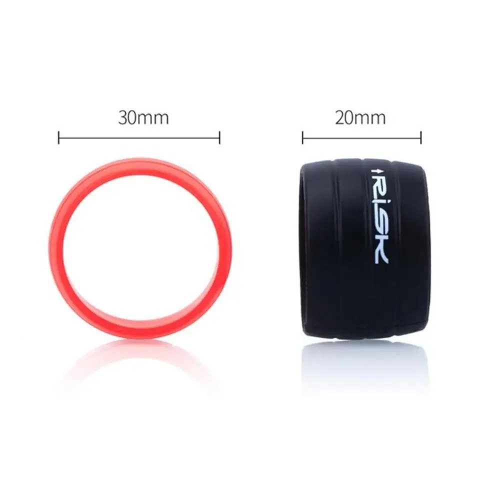 2pcs Silicone Anti-skip Bicycle Handlebar Tape Plug Fixed Ring Road Bike Shift Handle Protection Cover