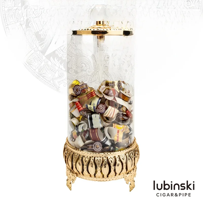 

Lubinsky Cigar Label Storage Jar European Vintage Glass Bottle Collectible Display Fashionable Storage Container